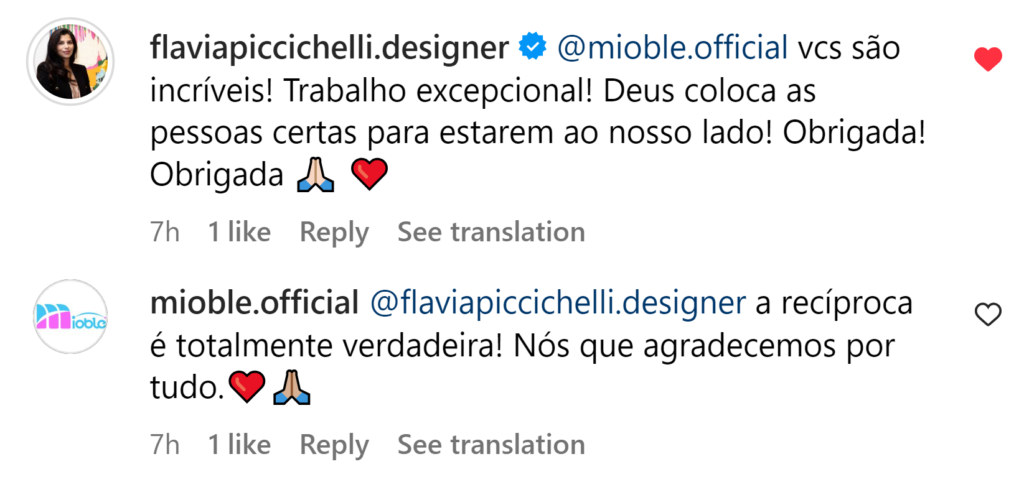 @flaviapiccichelli.designer Testimonial